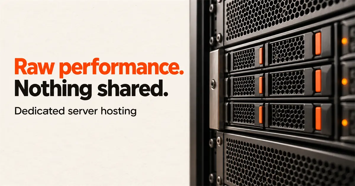 Configurable dedicated server hosting